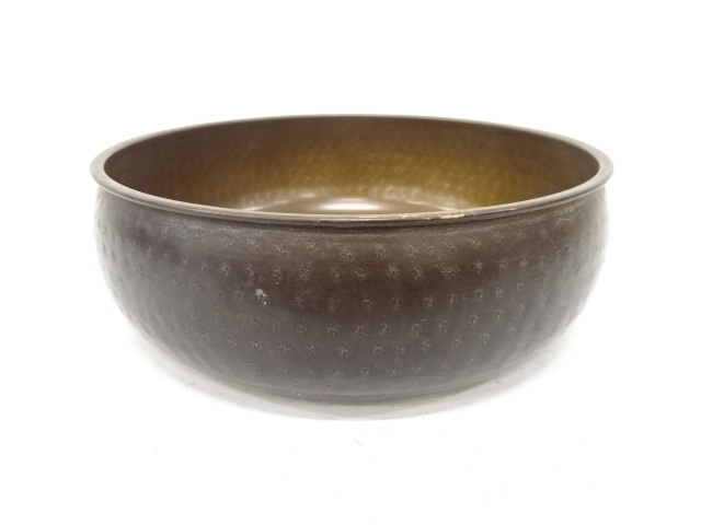 銅器　茶巾たらい